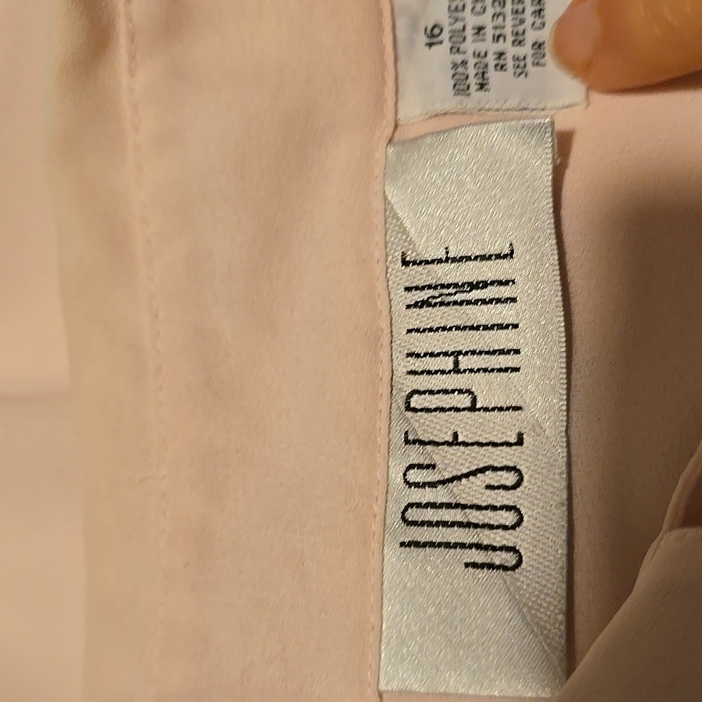 Josephine Blush Pink Pleated Long Sleeve Blouse 16 - Picture 2 of 6